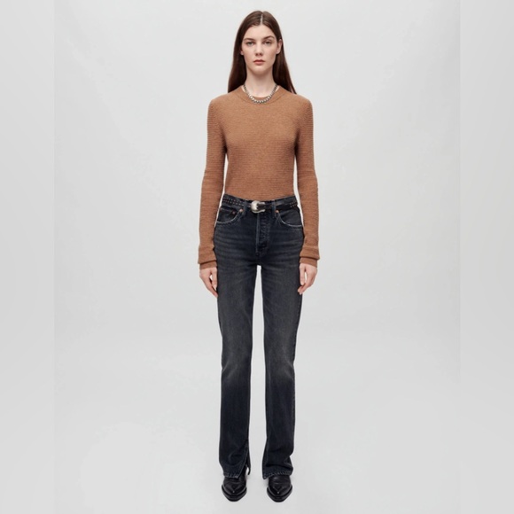 NEW Re/Done 70s High Rise Skinny Boot Eclipse Size 25 - Picture 3 of 4